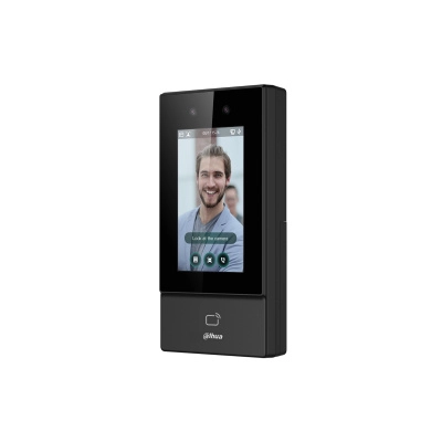 Dahua asi6213s-d - control de acceso para exterior con reconocimiento facial, pantalla táctil de 4.3
