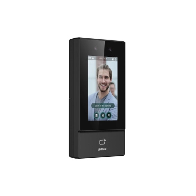 Dahua asi6213s-d - control de acceso para exterior con reconocimiento facial, pantalla táctil de 4.3