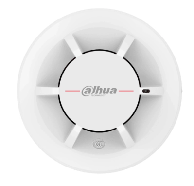 Dahua wisualarm dhi-hy-c131-detector d humo fotoelectrico convencional de 2 hilos,alarma visual y audible con cámara fotoelectrica dual para detección eficiente, cumple con estándar 54-72018,algoritmo blc d ajuste automático