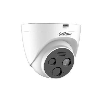 Dahua wisualarm hy-ft431ldp - cámara ip térmica para detección de fuego 4mp, detector vox alta sensibilidad, detección incendio, alarma de punto frio y caliente, e&s de alarma, micrófono, bocina de 70db, ip66
