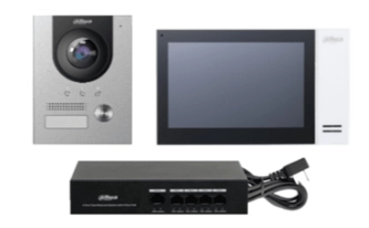 Dahua ktp01l(s)-kit de videoportero ip con frente de calle metálico antivandálico y cámara de 2mp. incluye monitor táctil de 7
