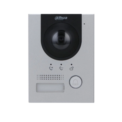 Dahua vto2201f-p frente de calle ip 2mp ik 07 ip 65 control de cerradura aluminio compatible con app dmss apertura remota alimentación a 12v