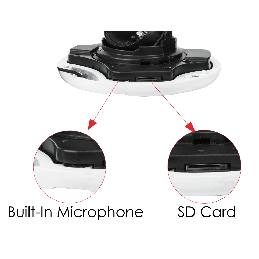 Camera-h.265 eye-sight series, mini dome, ir 10m, 2.8mm lens 4mp with poe.