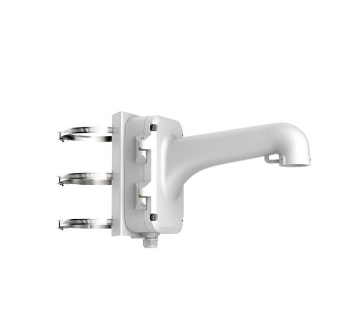 Montaje de poste para domos hikvision  color blanco  uso en exterior