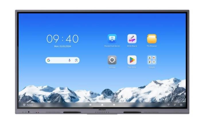Pantalla interactiva touch de 86 pulgadas android 14  asistentes ia  google suite resolución 4k  bocinas integradas  entradas hdmi