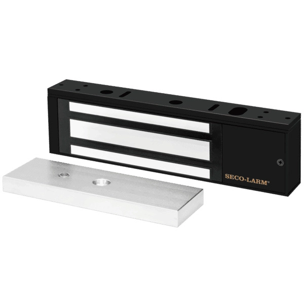 E941sb1k2pq - cerradura electromagnética de 1200 lb  sensor de adherencia  voltaje dual 1224 vdc  homologada ul