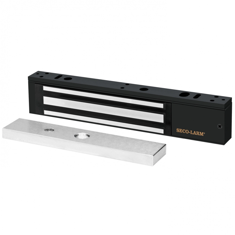 E941sb600pq - cerradura electromagnética de 600 lb  sensor de adherencia  led de estado  voltaje dual 1224 vdc  homologada ul