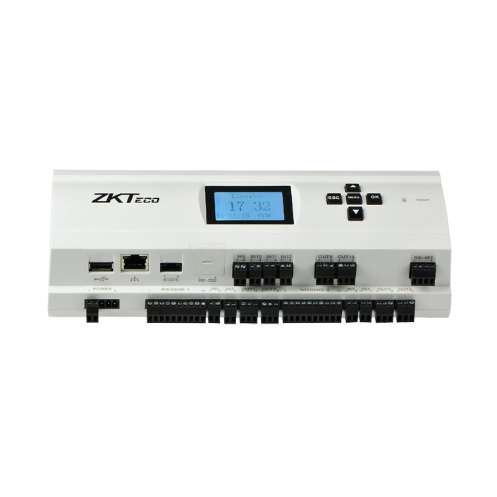 Zkteco ec10 - panel para control de elevadores  10 pisos  3,000 huellas  30,000 tarjetas  no incluye fuente  compatible solo con software biosecurity