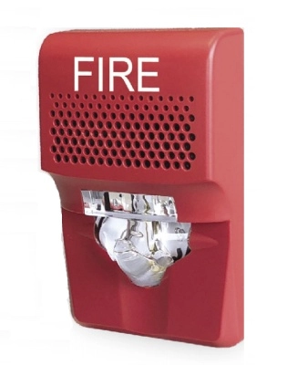 Kidde f_eg1avrf - sirena estroboscópica compacta  15-75 dc  roja  logo fire