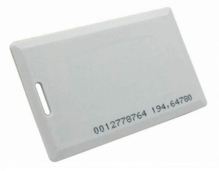 Zkteco idcardkr2k - tarjeta id con frecuencia de 125 khz, tipo clamshell (perforada y con grosor de 1.88 mm) con folio impreso