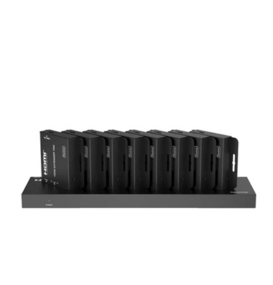 Splitter hdmi 1x8 | extensor hdmi | 4k@30hz 40m | 1080p@60hz 70m | función poc | 444