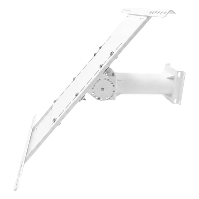 Soporte ajustable para panel solar  acero galvanizado q235  300 w  ángulo 15°-90°  diseño telescópico 560-800 mm (22.0-31.5 in)  montaje en poste ø140 mm  resistencia a la corrosión ≥200 horas  peso 12.8 kg (28.2 lb)