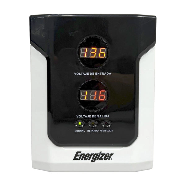 Regulador energizer 1500va900w (erenrlb15va). rango 90-145vca - avr, prot. 10a, 2 contactos, led. ideal plínea blanca. cert. rohsnomce. 2 años gtía.