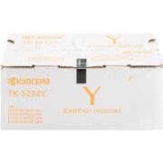 Tóner kyocera tk-5232y alta capacidad 2.2k páginas compatible p5021cdn/p5021cdw/m5521cdn/m5521cdw color amarillo