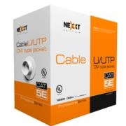 Cable nexxt solutions professional cat5e utp 4p 24awg cm 305m azul