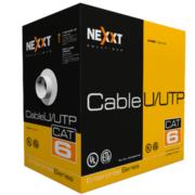 Cable nexxt solutions enterprise cat6 utp  4p 23awg cm 305m azul