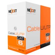 Cable nexxt solutions giga cat6 4p 23awg utp cmr 305m/1000ft gris