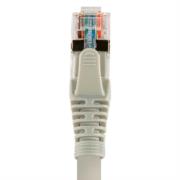 Cable de conexión red nexxt solutions cat6a 90cm s/ftp lszh color gris