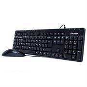 Kit vorago teclado y mouse km-104 alambrico multimedia usb