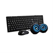 Teclado y mouse vorago kms-104 bocinas