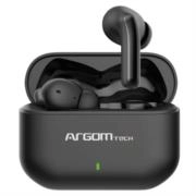 Audifonos argomtech inalámbricos skeipods e85 control táctil resistente al agua carga rápida bluetooth 5.3 color negro