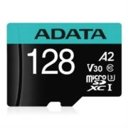 Memoria microsd adata premier pro sdhc 128gb uhs-i u3 v30s u3 a2 color negro-aqua