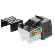 Módulo de red sin blindaje nexxt solutions  keystone jack cat6 calibre 23 a 26 awg tipo 110 negro