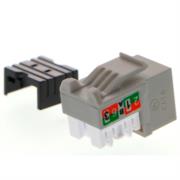 Módulo de red sin blindaje nexxt solutions  keystone jack cat6 calibre 23 a 26 awg tipo 110 gris