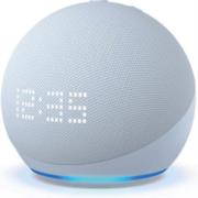 Altavoz inteligente amazon echo dot 5ta generación reloj/alexa indicador led wifi/bluetooth 15w color azul nube