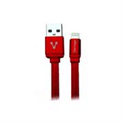 Cable vorago cab-119 rojo usb-apple lightning 1 metro rojo b