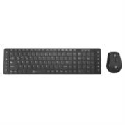 Teclado y mouse inalámbricos premium klip xtreme revolution kck-270s color negro