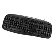 Teclado alámbrico klip xtreme stylus kbk-050s  conexión usb ergonómico color negro