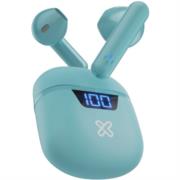 Audífonos inalámbricos klip xtreme tws touchbuds kte-006aq bluetooth estuche de carga 12h de duración color aqua