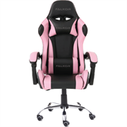 Silla gamer ergonómica modelo falkor color negro-rosa