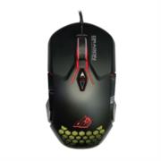 Mouse gamer dragon xt usb base metálica 6 botones silenciosos 6400 dpi rgb color negro