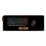 Tapete gamer dragon xt rgb grande para teclado/mouse