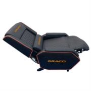 Sofá gamer reclinable dragon xt modelo draco color negro-naranja