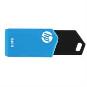 Unidad de memoria flash usb pny hp v150w 64gb color azul usb 2.0