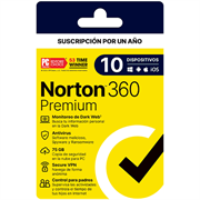 Licencia antivirus norton 360 premium 1 año 10 dispositivos 21443392