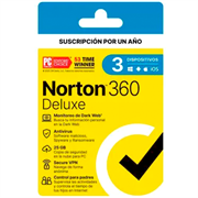 Licencia antivirus norton 360 deluxe 1 año 3 dispositivos 21443383