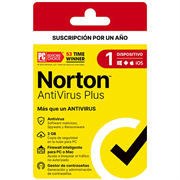 Licencia antivirus norton plus 1 año 1 dispositivo 21443389