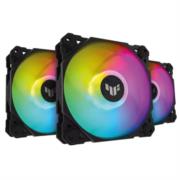 Ventilador para gabinete asus tuf gaming tf120 argb 120mm 250-1900rpm negro kit 3 piezas