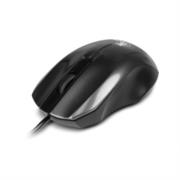 Mouse alámbrico óptico xtech xtm-185 ambidextro ergonómico conexión usb color negro