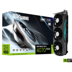 Tarjeta de video zotac trinity black edition geforce rtx4070 super oc 12gb rgb triple fan gddr6x pcie 4.0 1xhdmi 3xdp