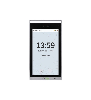 Zkteco facedepot7blch - terminal de control de acceso facial  interior  base para torniquete  10,000 rostros  200,000 registros  pantalla 7”  reconocimiento a 2m  visible light  linux