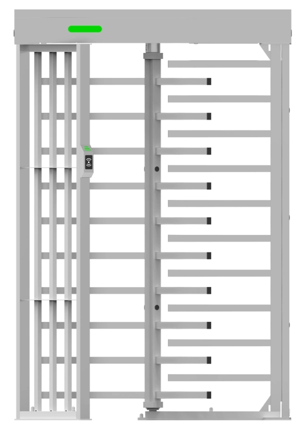 Zkteco fht3300 - torniquete modular de altura completa, acero inoxidable sus304, ip54, compatible con 110  220 vca, 3 barras de giro, alta durabilidad (1 millón de ciclos), capacidad de 20 personas por minuto