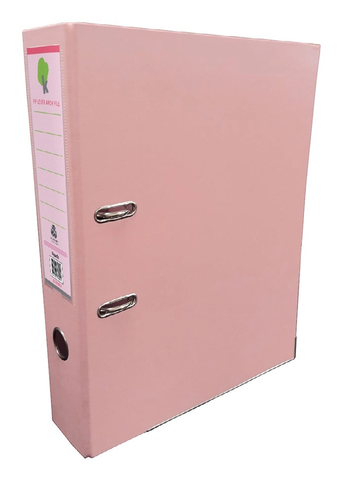 Techmakro carpeta 3 in para archivo de carton forrado de pvc, peach país de origen tailandia