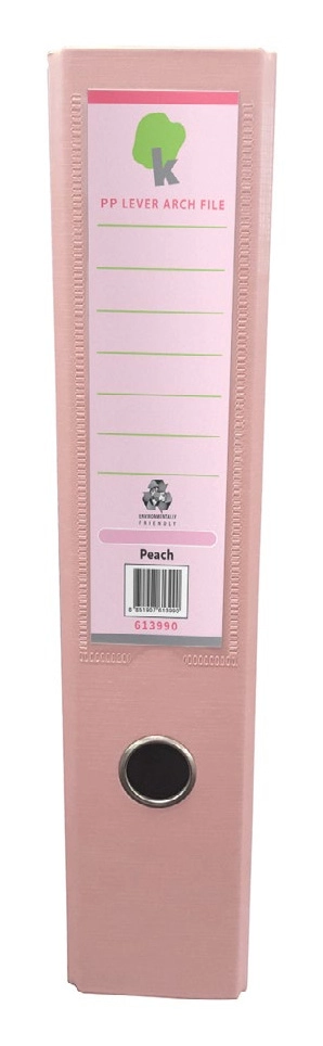 Techmakro carpeta 3 in para archivo de carton forrado de pvc, peach país de origen tailandia