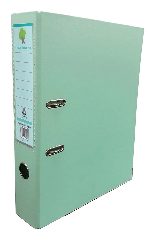 Techmakro carpeta 3 in para archivo de carton forrado de pvc, verde claro país de origen tailandia
