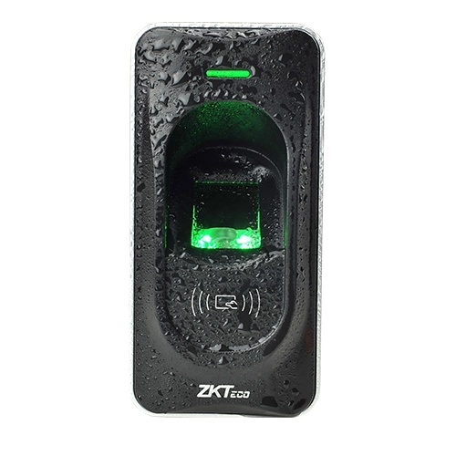 Zkteco fr1200mf - lector esclavo de huella y tarjetas mifare 13.56 mhz  ip65  rs485  led indicador de estado  compatible con paneles inbio
